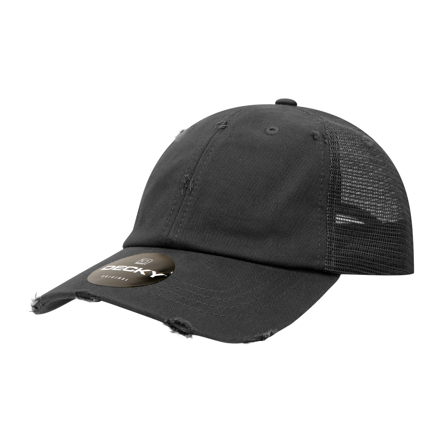 Decky 110 Low Profile Vintage Trucker Hats 6 Panel Caps Cotton Relaxed