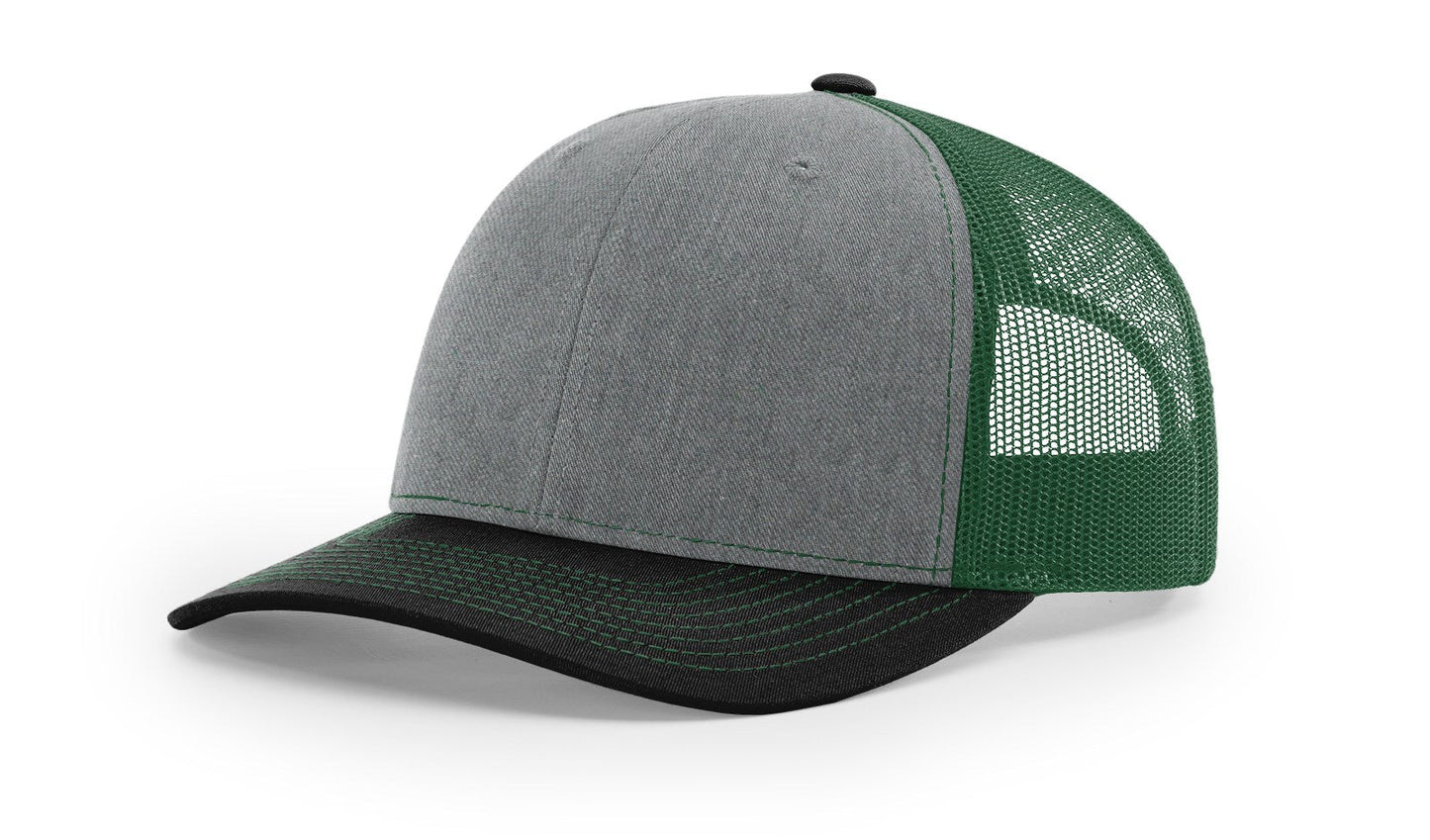 Richardson 112 Heather Grey/Dark Green/Black