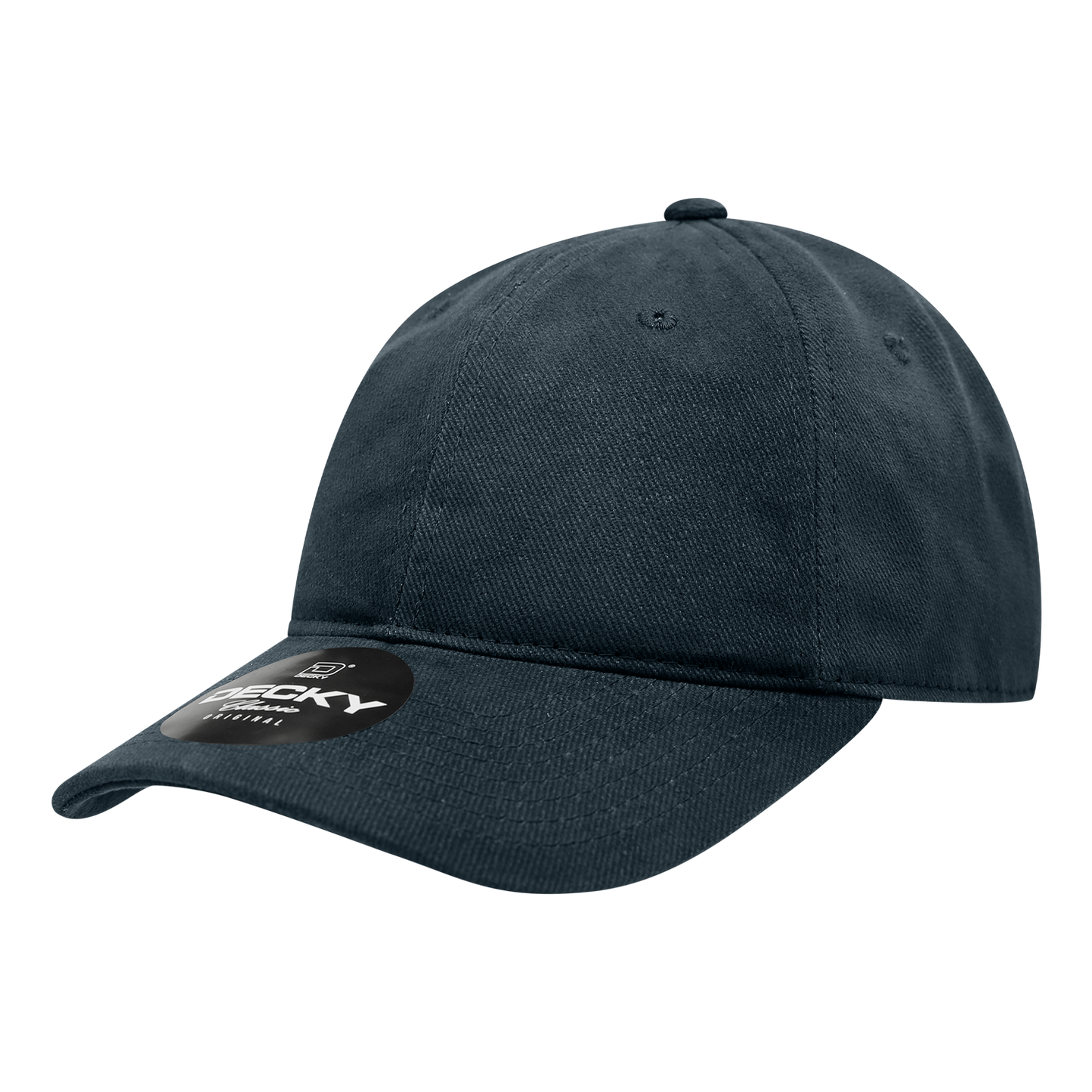 Decky 112 Brushed Cotton Denim Dad Hats Low Profile 6 Panel Baseball Caps Blank Wholesale