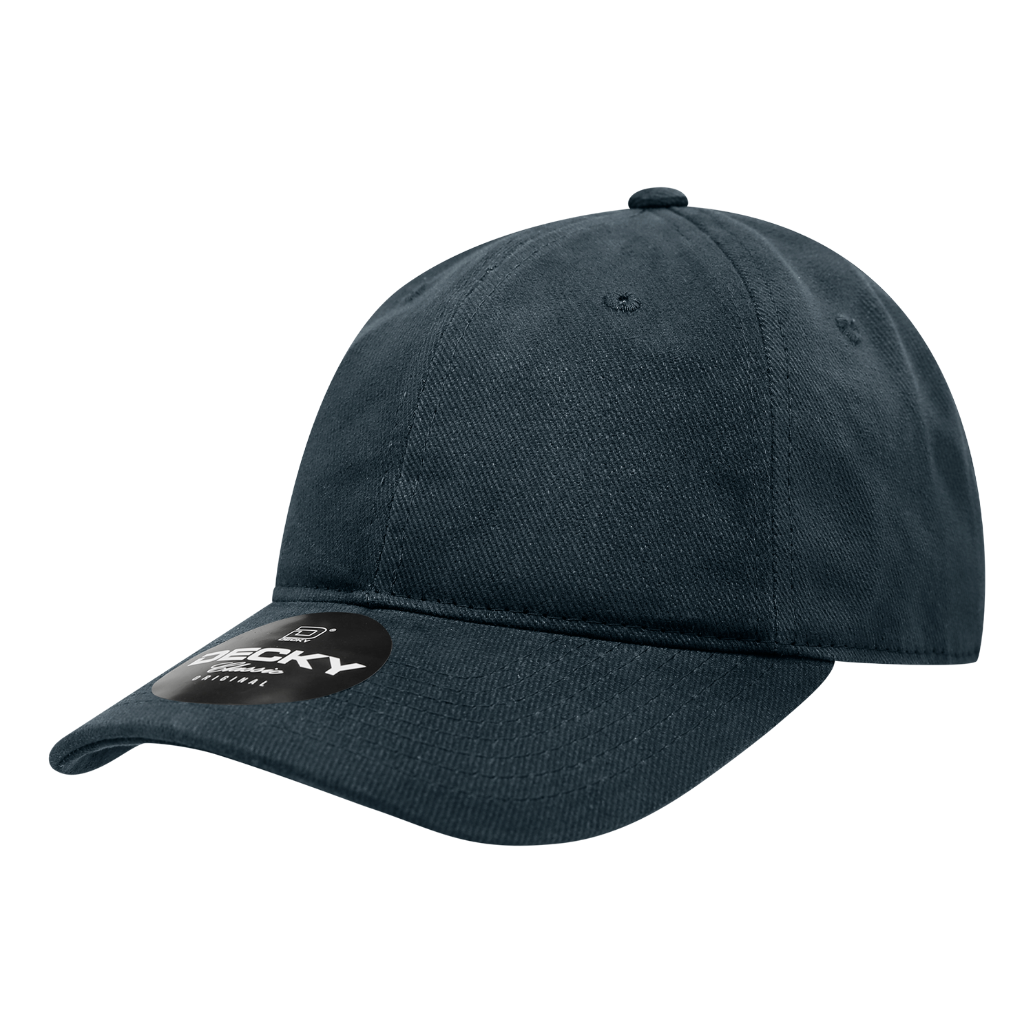 Decky 112 Brushed Cotton Denim Dad Hats Low Profile 6 Panel Baseball Caps Blank Wholesale