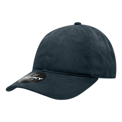 Decky 112 Brushed Cotton Denim Dad Hats Low Profile 6 Panel Baseball Caps Blank Wholesale