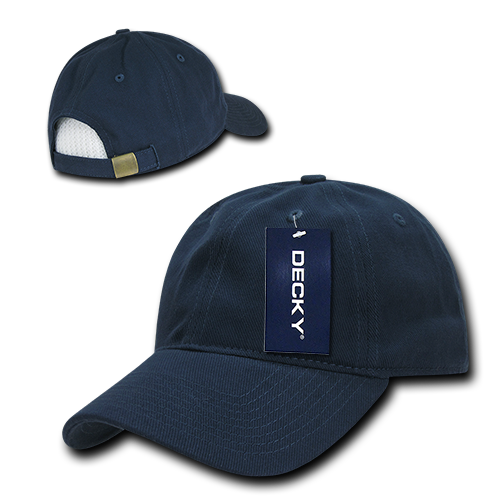 Decky 112 Brushed Cotton Denim Dad Hats Low Profile 6 Panel Baseball Caps Blank Wholesale