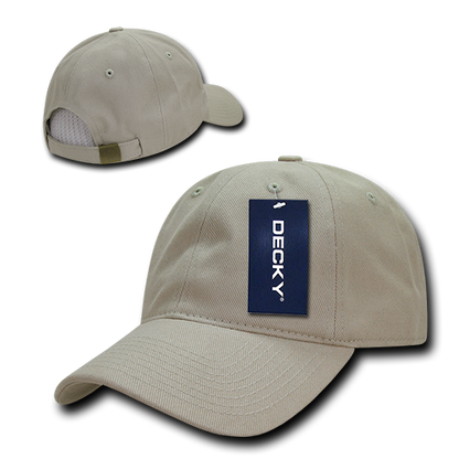 Decky 112 Brushed Cotton Denim Dad Hats Low Profile 6 Panel Baseball Caps Blank Wholesale