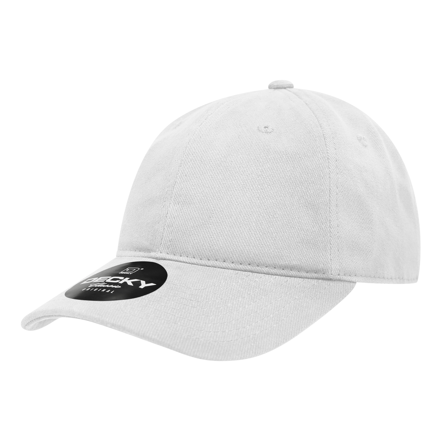 Decky 112 Brushed Cotton Denim Dad Hats Low Profile 6 Panel Baseball Caps Blank Wholesale