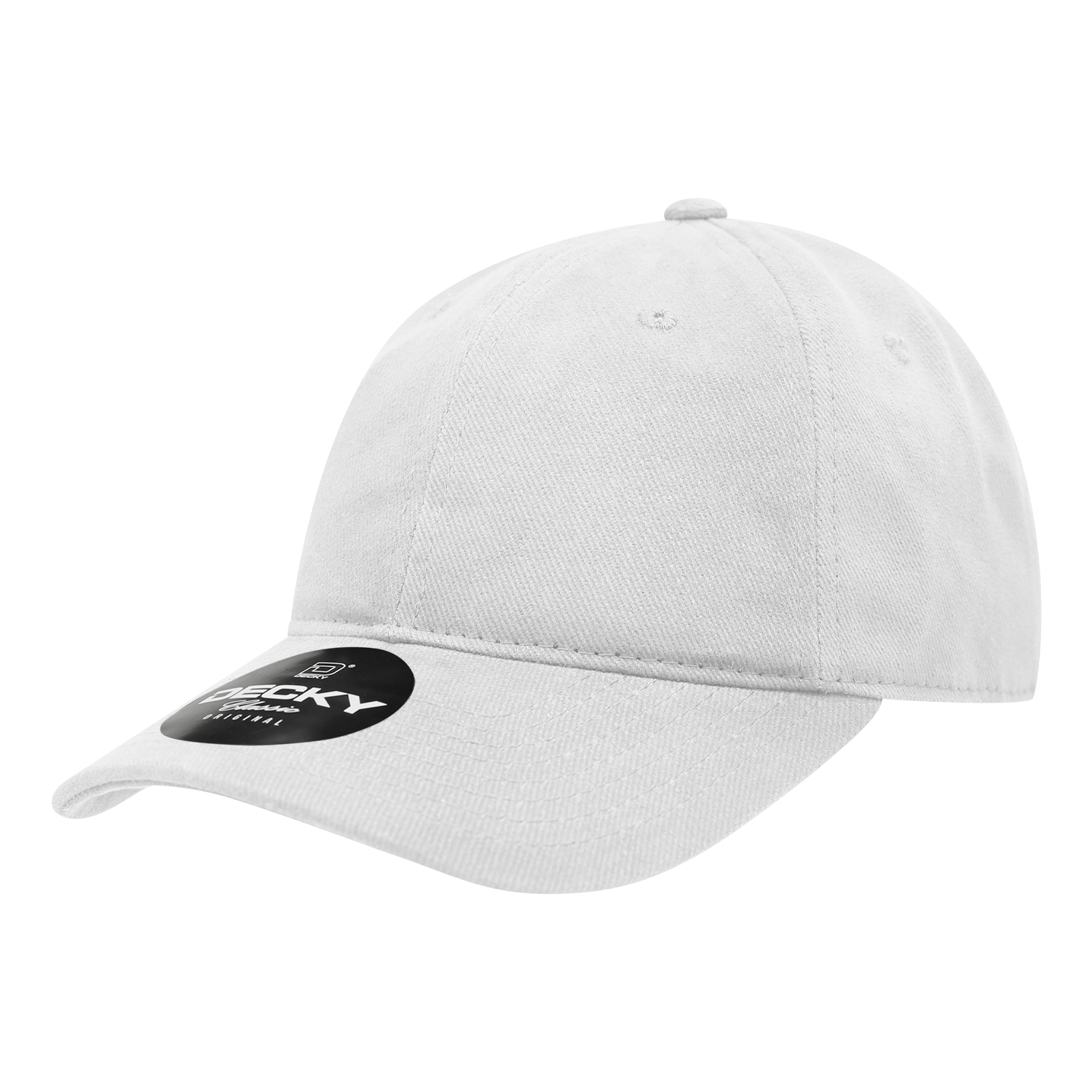 Decky 112 Brushed Cotton Denim Dad Hats Low Profile 6 Panel Baseball Caps Blank Wholesale