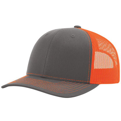 Richardson 112 Charcoal/Neon Orange