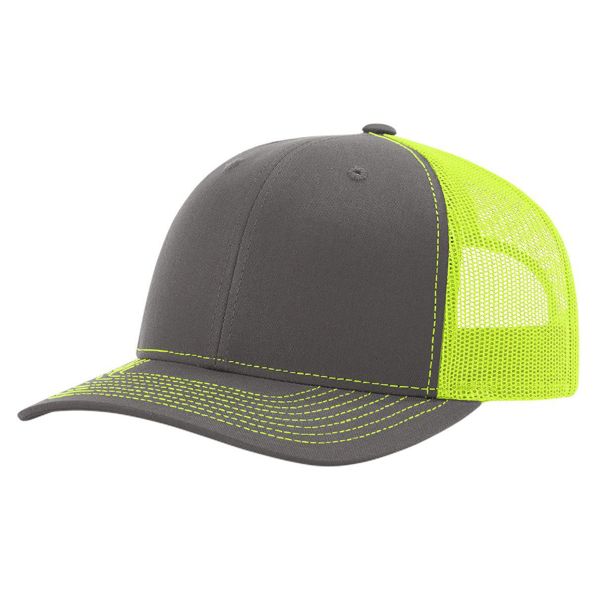 Richardson 112 Charcoal/Neon Yellow