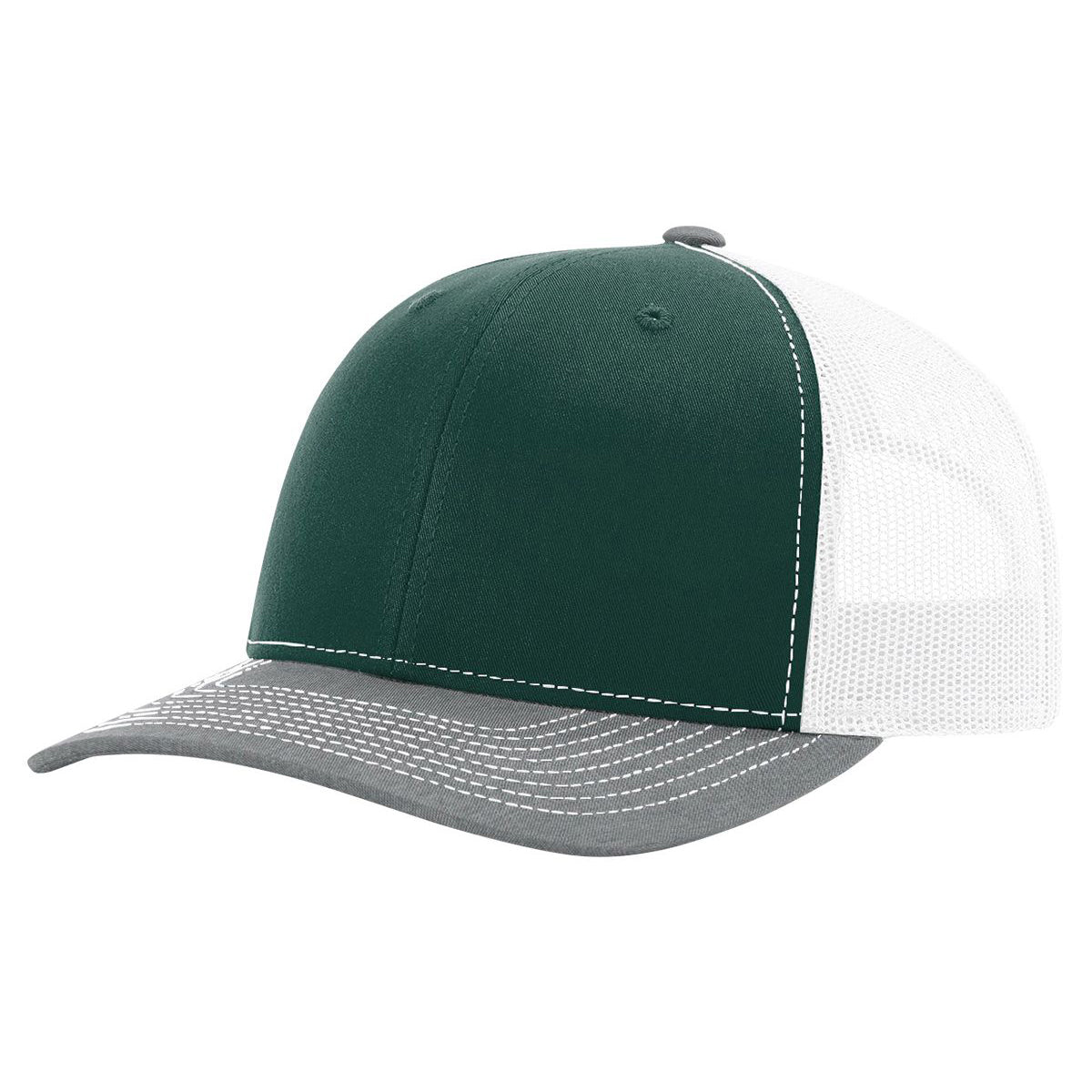 Richardson 112 Dark Green/White/Heather Grey