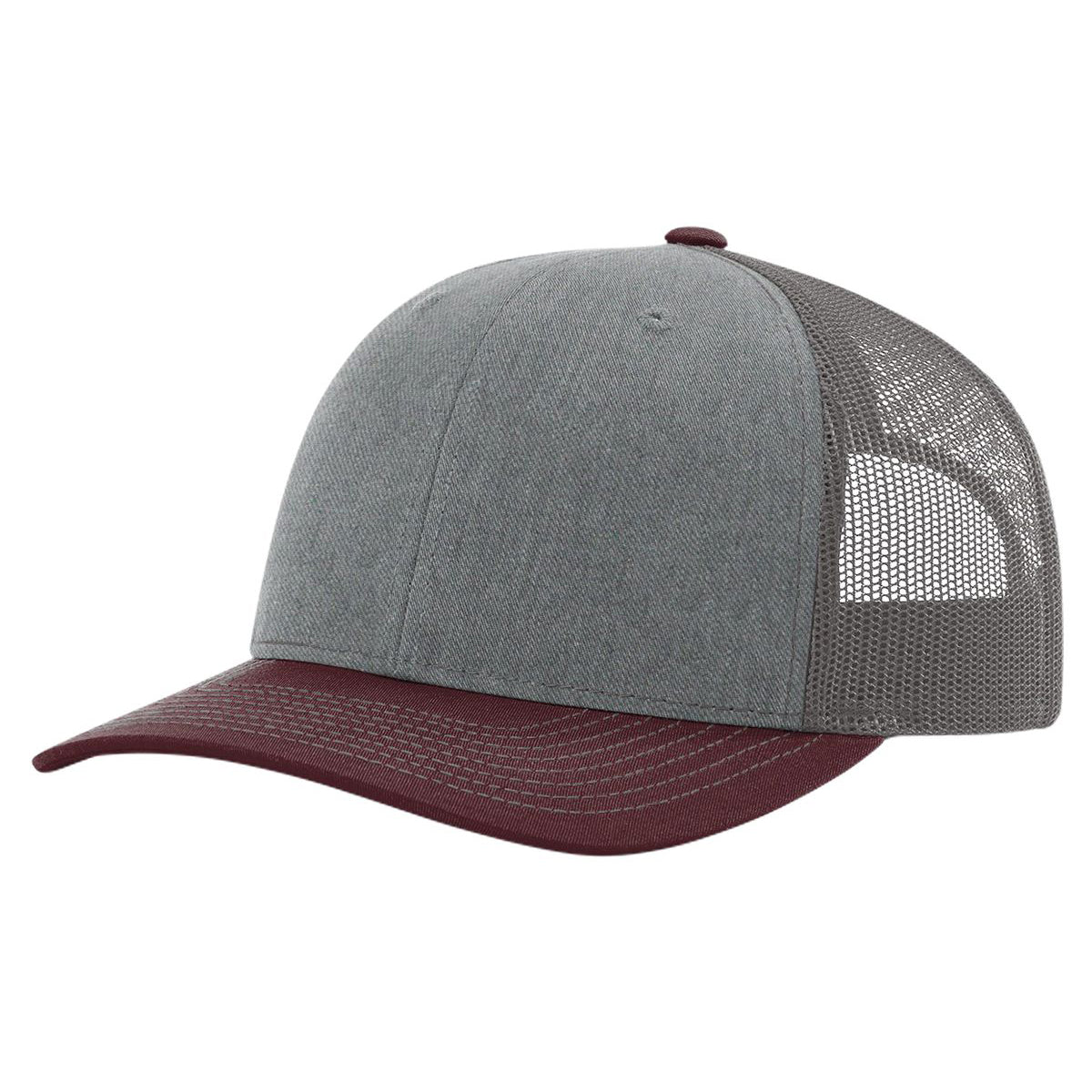 Richardson 112 Heather Grey/Charcoal/Maroon