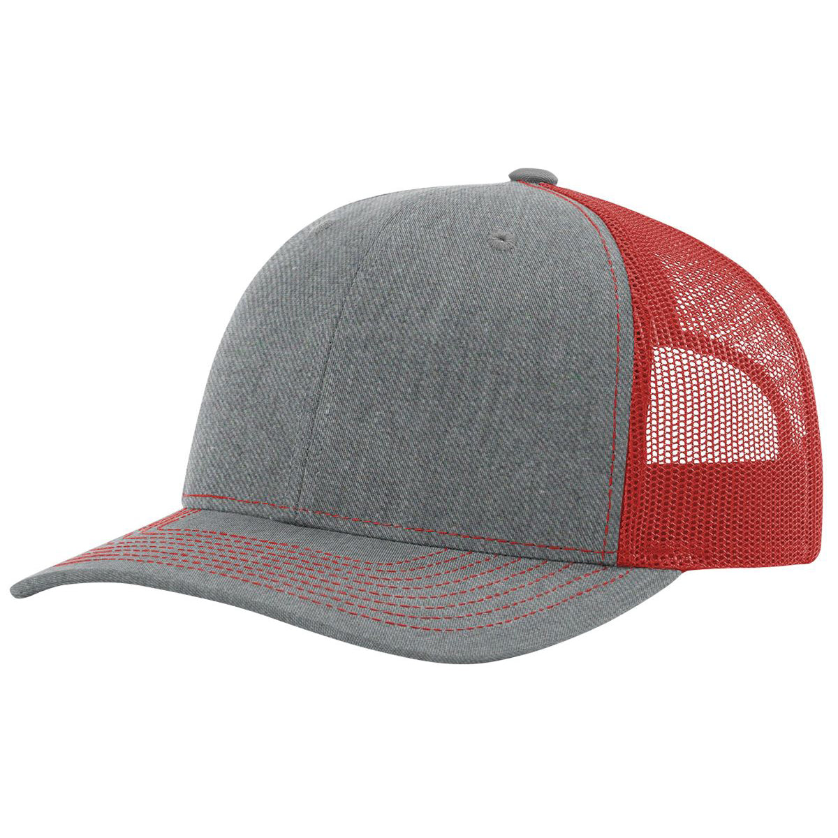 Richardson 112 Heather Grey/Red