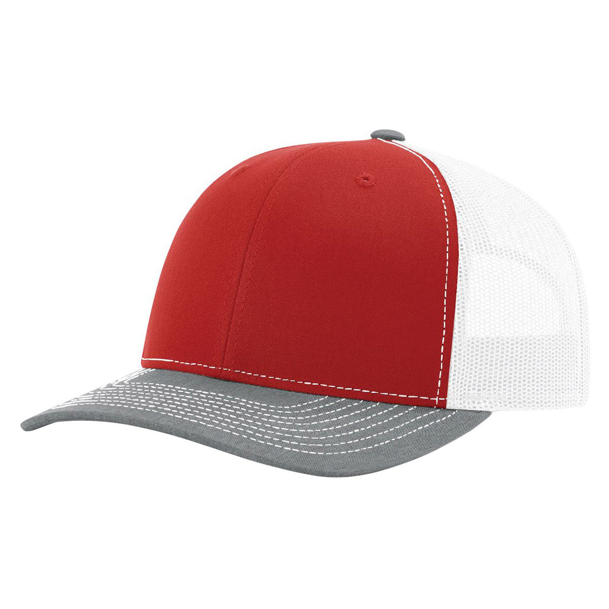 Richardson 112 Red/White/Heather Grey