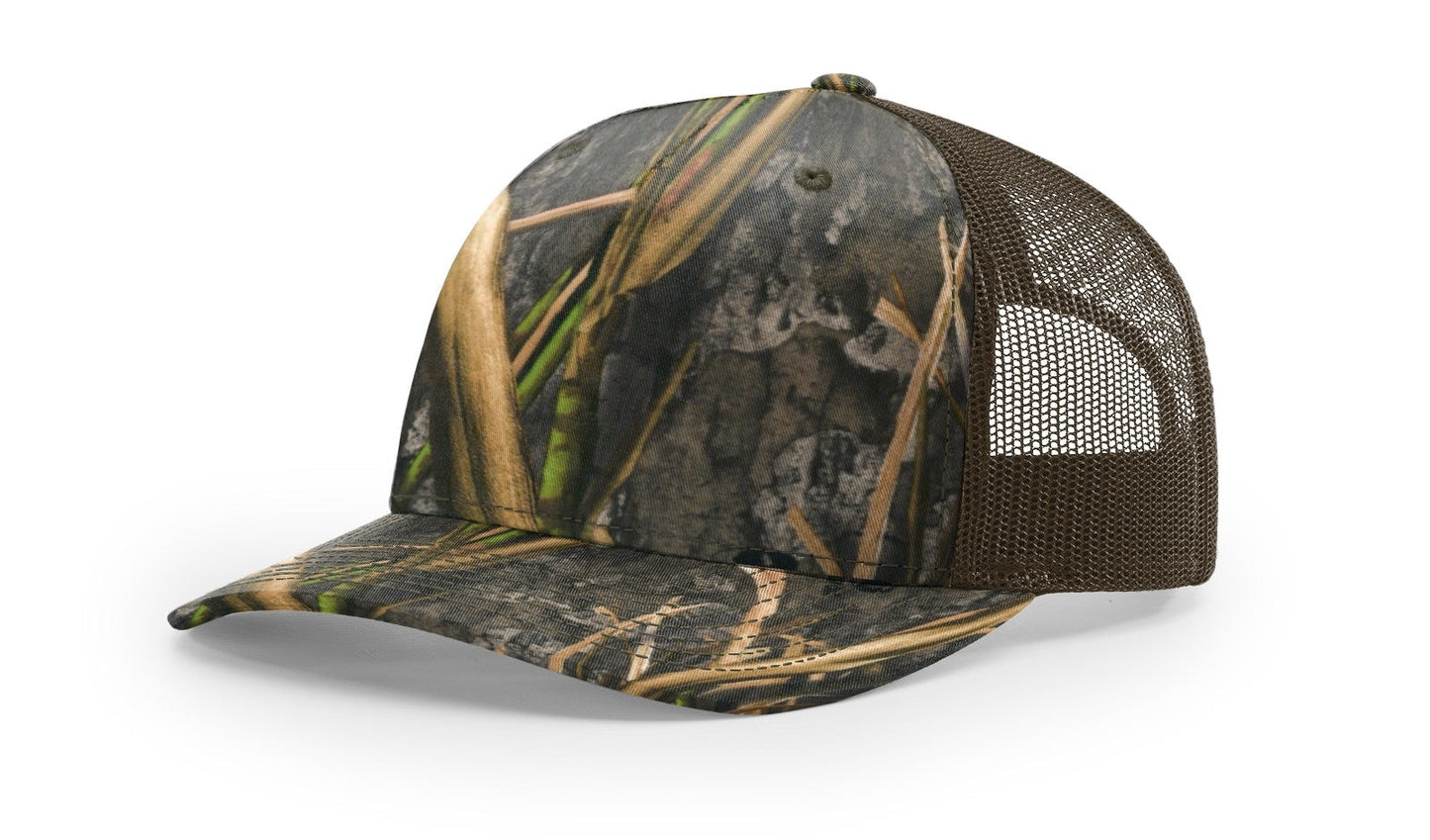 Richardson 112PFP Printed Five Panel Trucker Hat Camo Hat