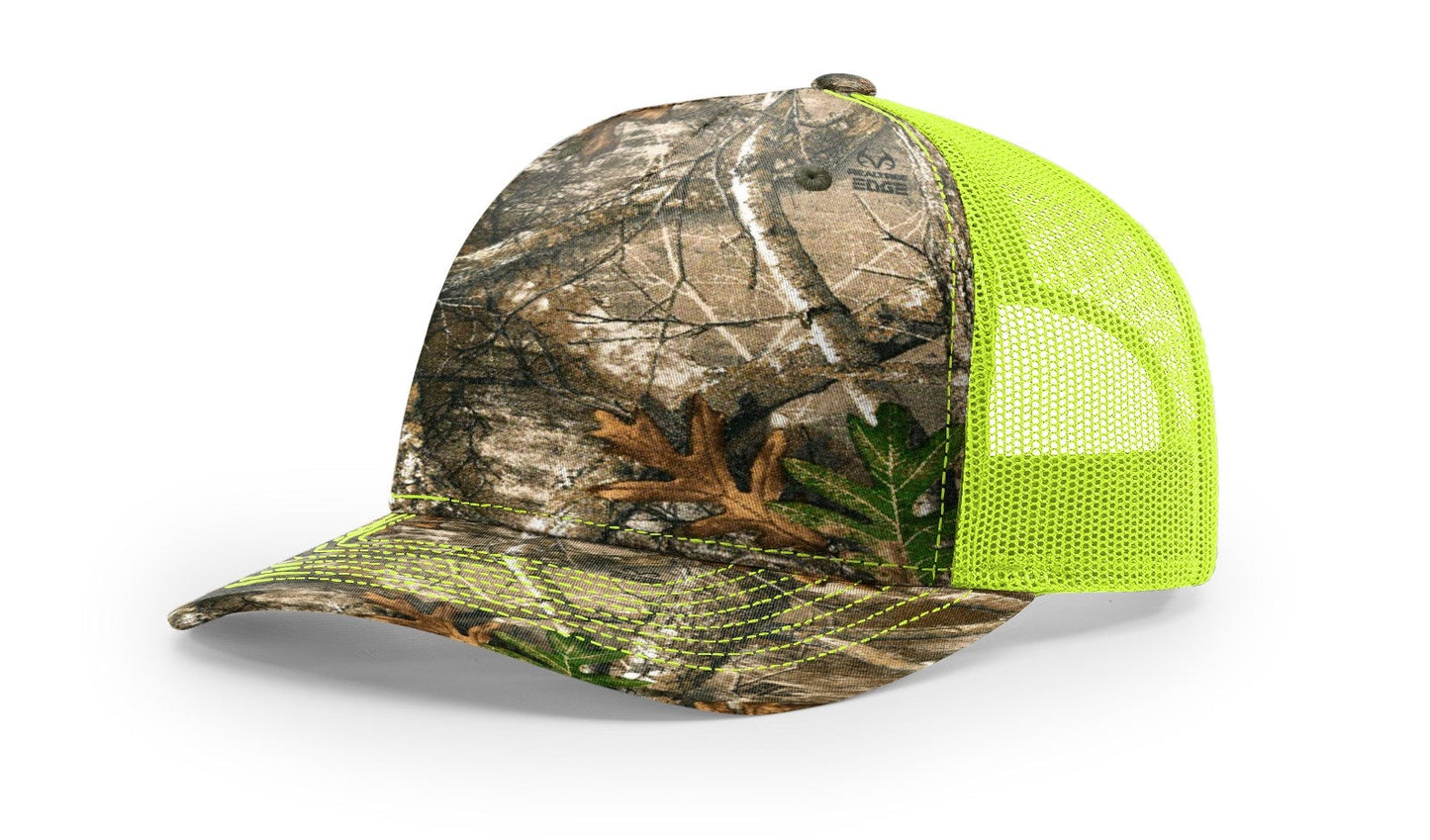 Richardson 112PFP Printed Five Panel Trucker Hat Camo Hat