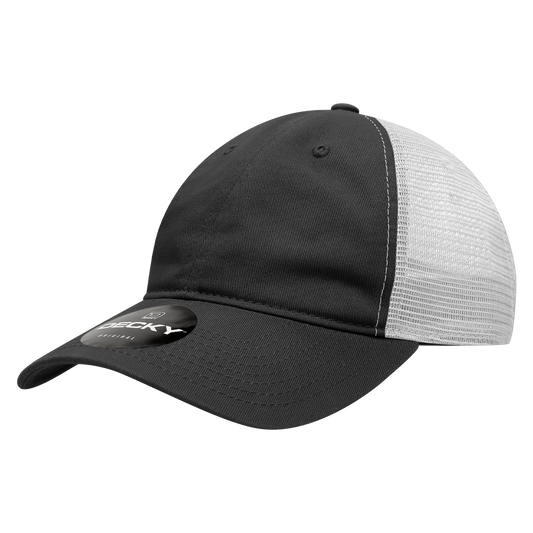 Decky 120 Relaxed Trucker Hats Low Profile 6 Panel Curved Bill Baseball Caps Wholesale - Arclight Wholesale