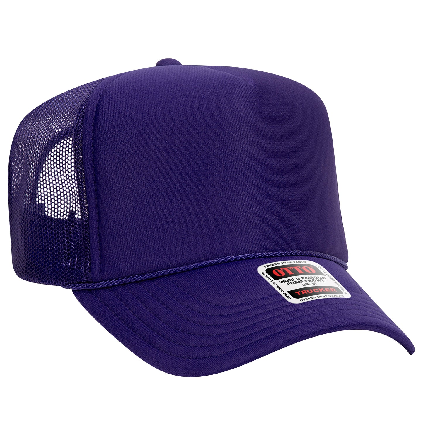 Otto 5-Panel High Crown Foam Trucker Hats Mesh Back Cap - 39-165