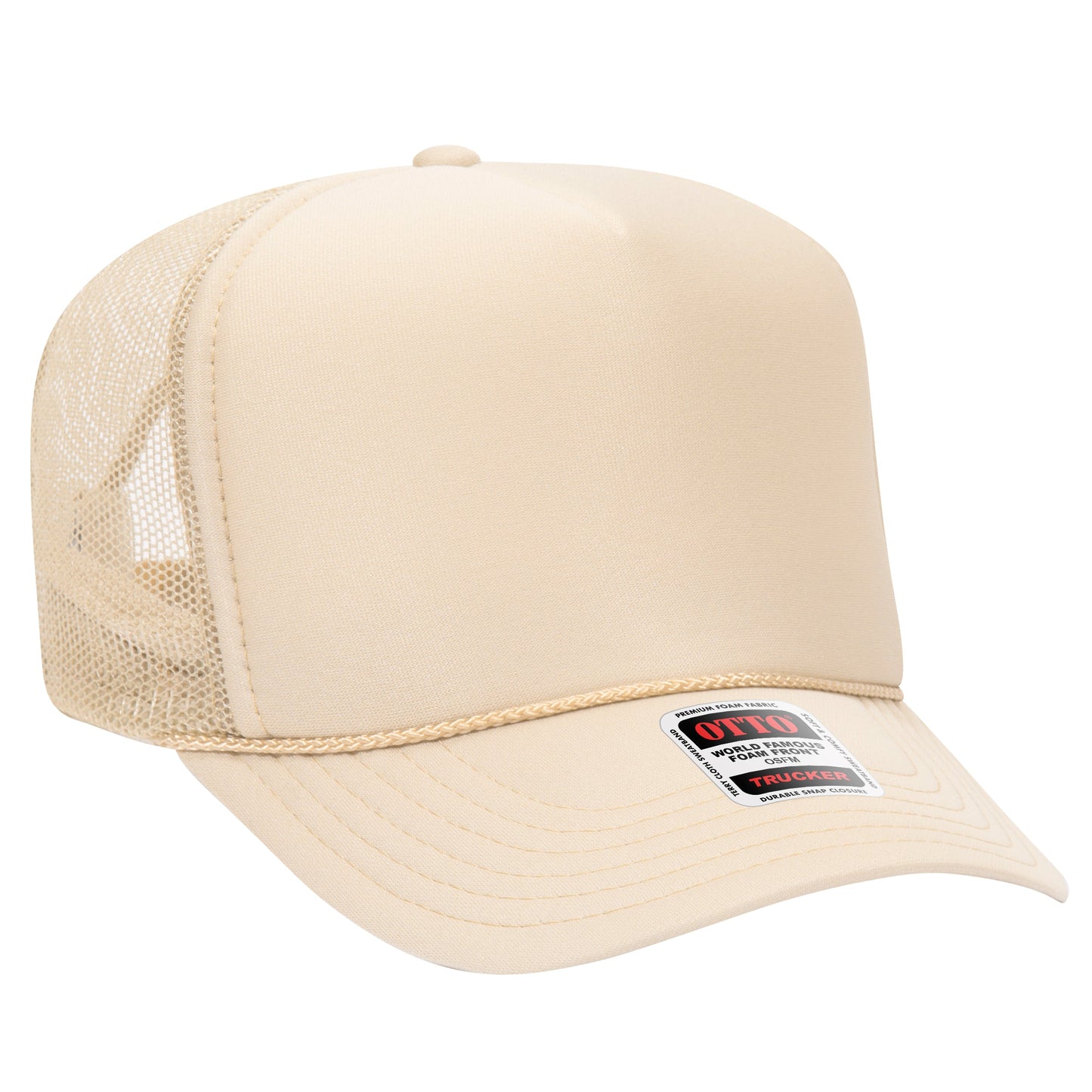 Otto 5-Panel High Crown Foam Trucker Hats Mesh Back Cap - 39-165