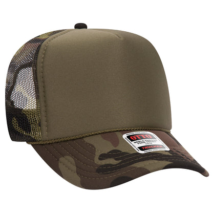 Otto 5-Panel High Crown Foam Trucker Hats Mesh Back Cap - 39-165