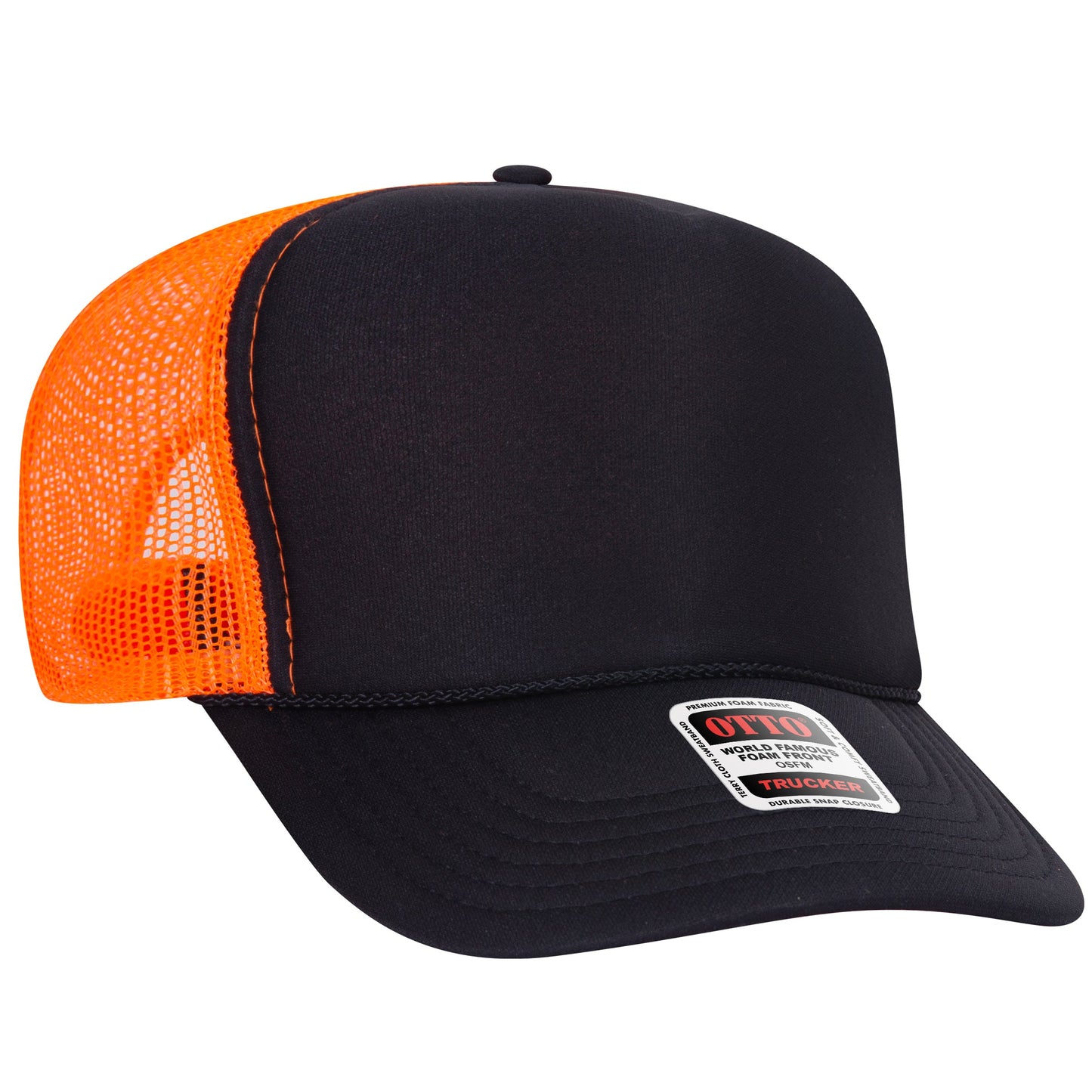 Otto 5-Panel High Crown Foam Trucker Hats Mesh Back Cap - 39-165