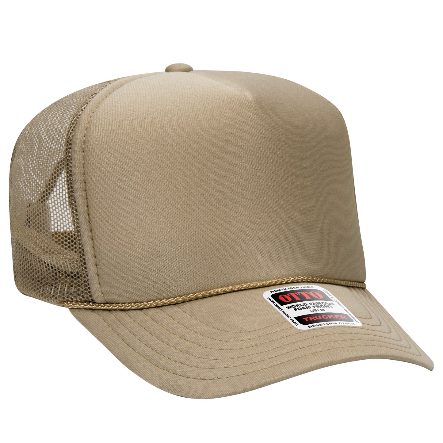 Otto 5-Panel High Crown Foam Trucker Hats Mesh Back Cap - 39-165