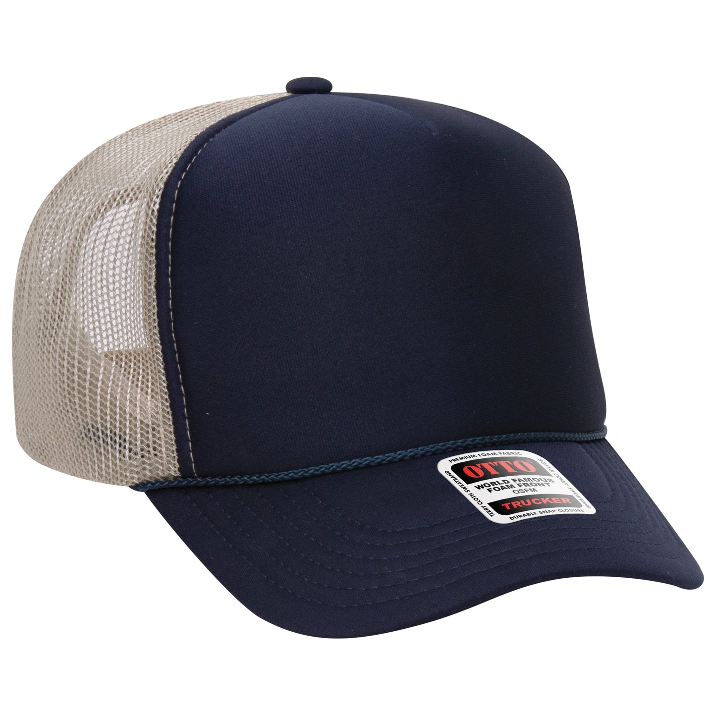 Otto 5-Panel High Crown Foam Trucker Hats Mesh Back Cap - 39-165