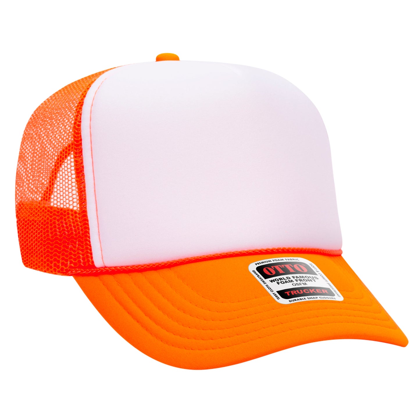 Otto 5-Panel High Crown Foam Trucker Hats Mesh Back Cap - 39-165