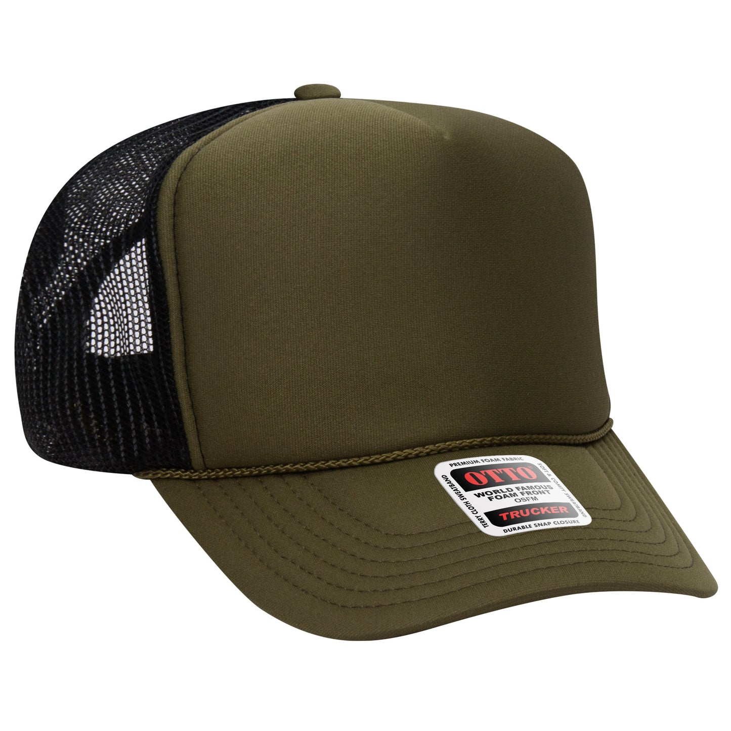 Otto 5-Panel High Crown Foam Trucker Hats Mesh Back Cap - 39-165