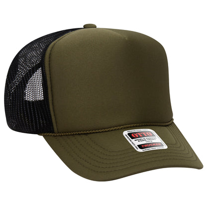 Otto 5-Panel High Crown Foam Trucker Hats Mesh Back Cap - 39-165