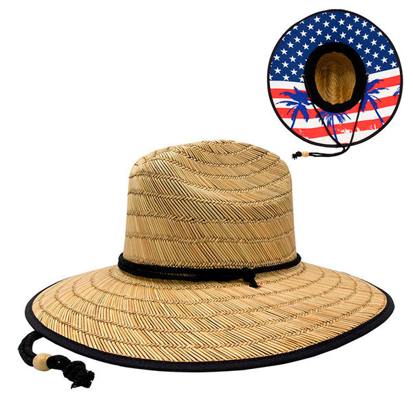 Mega Cap 8030C Lifeguard Straw Hat