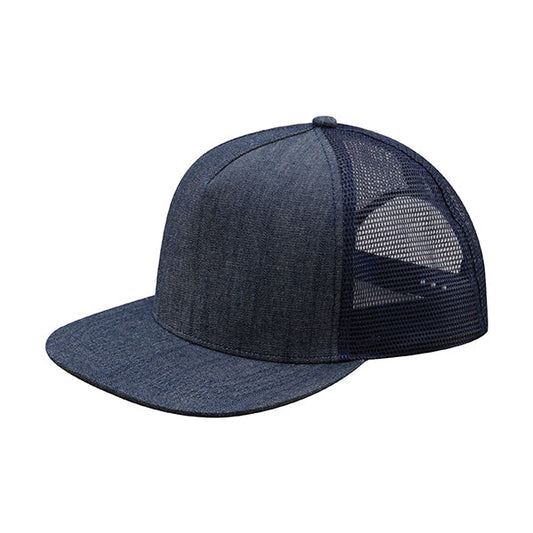 Mega Cap 6997C Flat Bill Snapback Trucker Cap - Star Hats & Embroidery