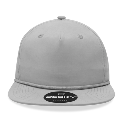 Decky 6032 - Classic Grandpa Rope Cap, 5 Panel Flat Bill Hat, Snapback