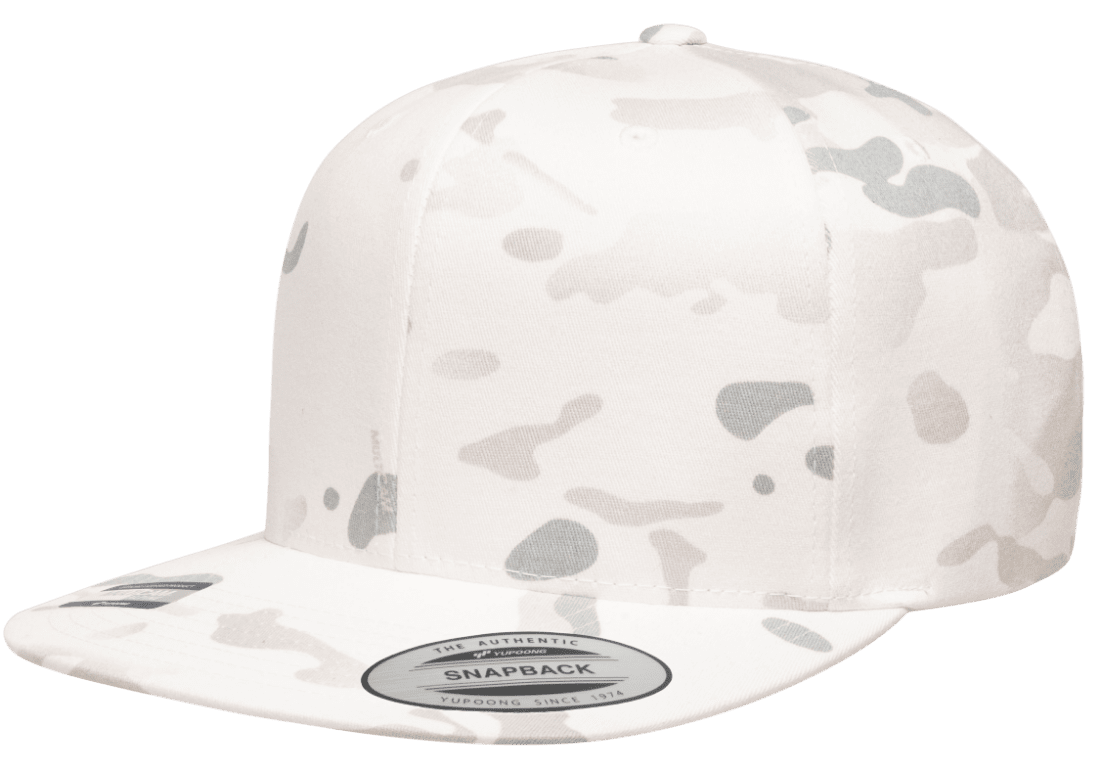 Yupoong 6089MC MultiCam Camo Snapback Hat Flat Bill Cap Camouflage YP Classics