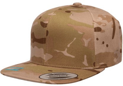 Yupoong 6089MC MultiCam Camo Snapback Hat Flat Bill Cap Camouflage YP Classics