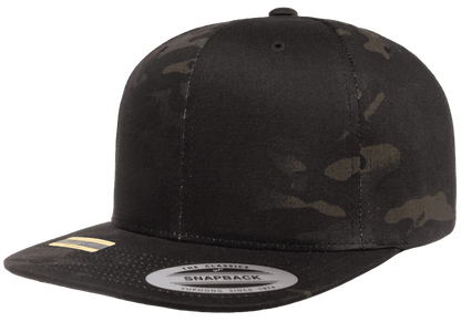 Yupoong 6089MC MultiCam Camo Snapback Hat Flat Bill Cap Camouflage YP Classics