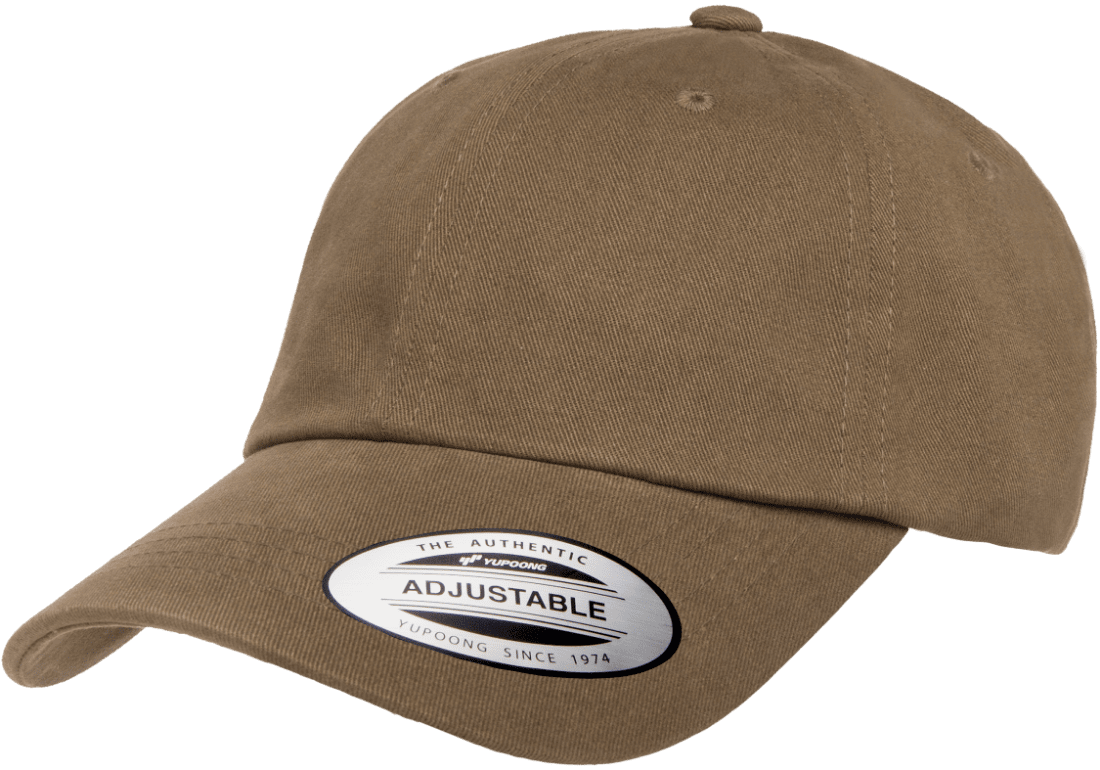 Yupoong 6245PT Peached Cotton Twill Dad Cap Relaxed Hat YP Classics