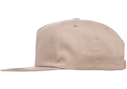 Yupoong 6502 Unstructured 5-Panel Snapback Hat, Flat Bill Cap - YP Classics