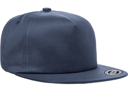 Yupoong 6502 Unstructured 5-Panel Snapback Hat, Flat Bill Cap - YP Classics