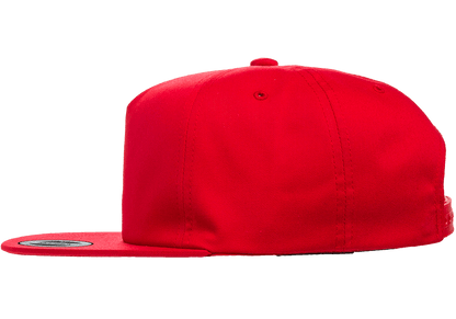 Yupoong 6502 Unstructured 5-Panel Snapback Hat, Flat Bill Cap - YP Classics