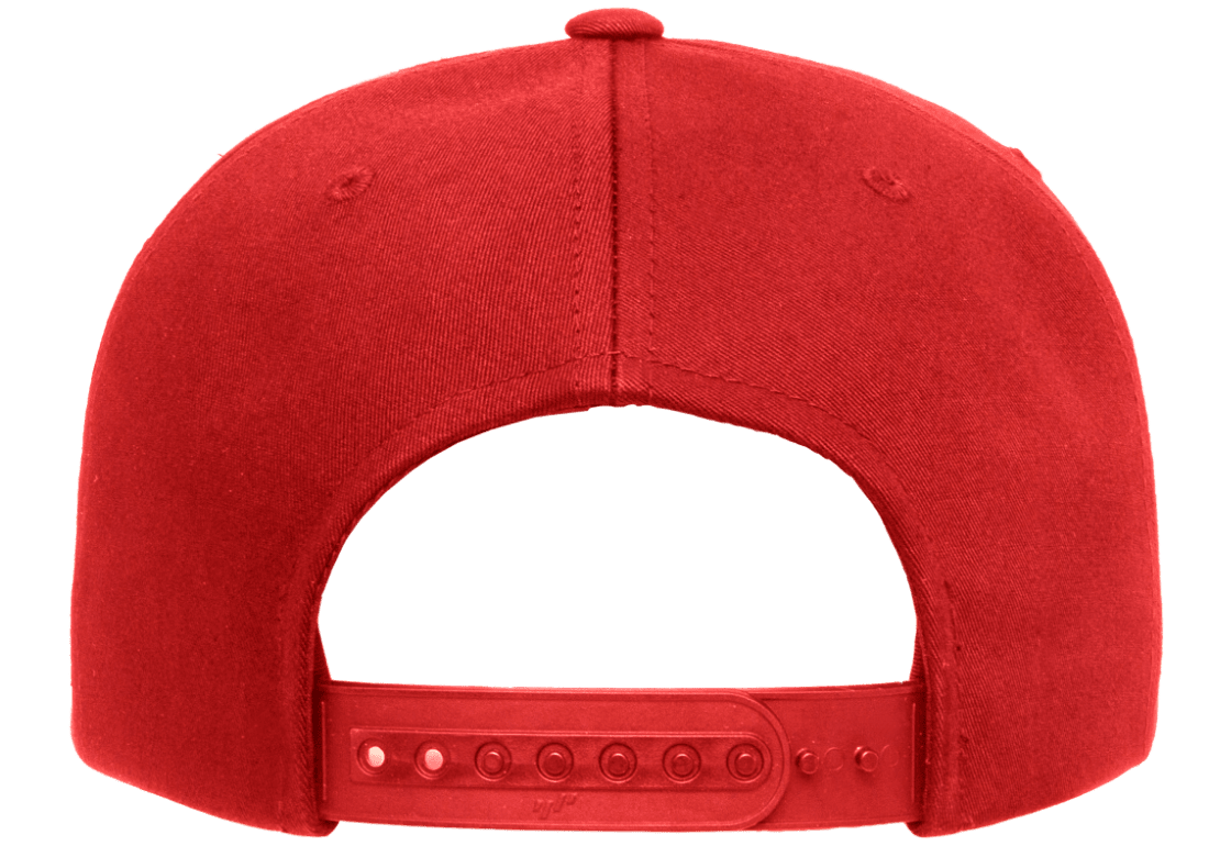 Yupoong 6502 Unstructured 5-Panel Snapback Hat, Flat Bill Cap - YP Classics