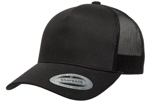 Yupoong 6506 5-Panel Retro Trucker Hat Baseball Cap with Mesh Back YP Classics - Star Hats & Embroidery