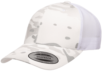 Yupoong 6606MC MultiCam Camo Retro Trucker Hat Baseball Cap with Mesh Back YP Classics