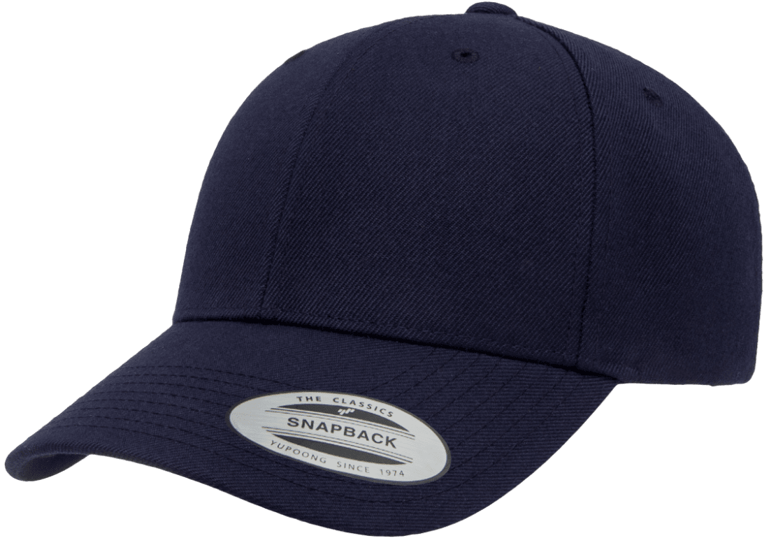 Yupoong 6789M Premium Curved Baseball Hat Snapback Cap - YP Classics