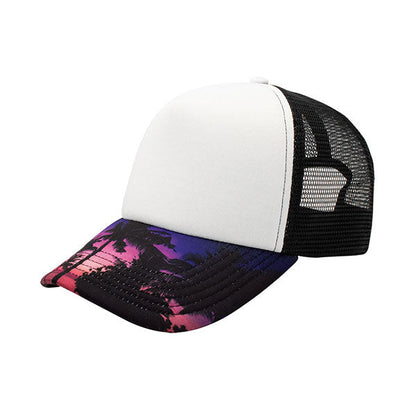 Mega Cap 6801D Sublimated Foam Trucker Cap