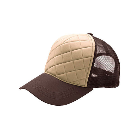 Mega Cap 6878 Fashion Quilted Trucker Cap - Star Hats & Embroidery