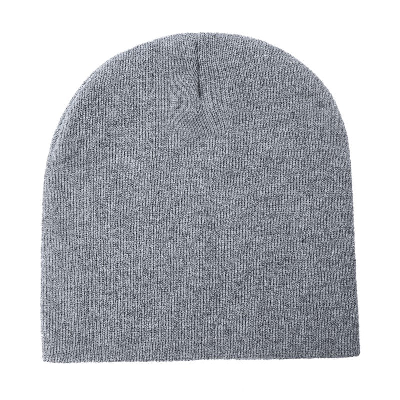 Unbranded Short Knit Beanie, Blank Knit Cap