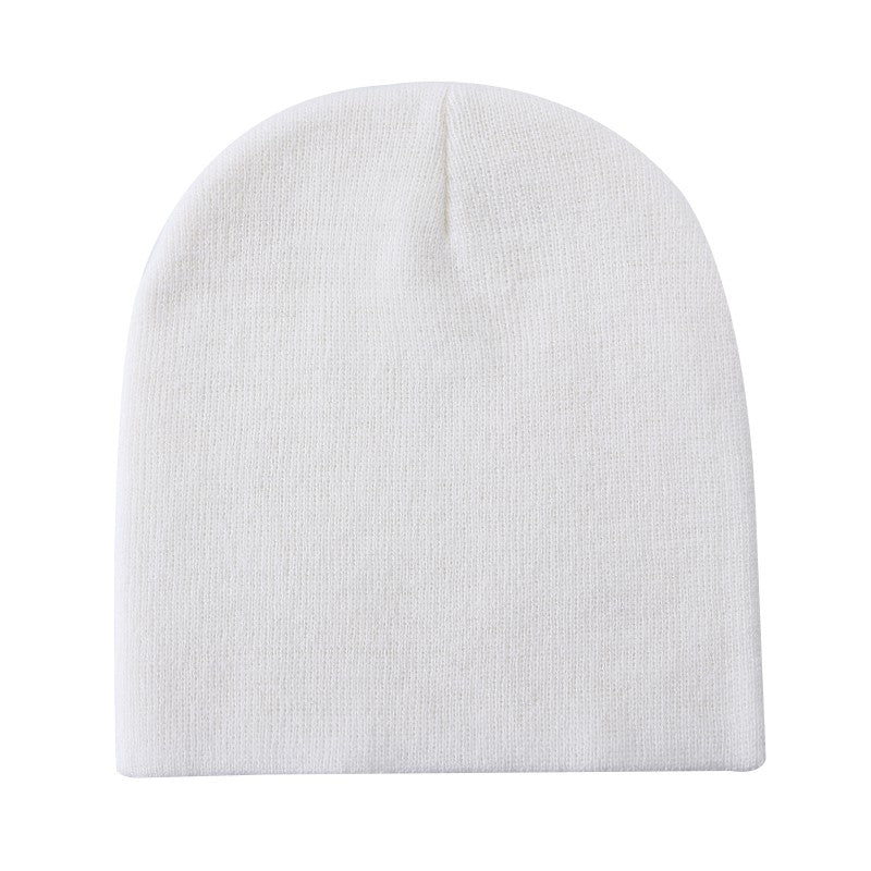 Unbranded Short Knit Beanie, Blank Knit Cap