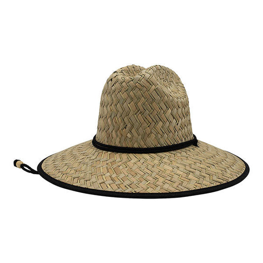 Mega Cap 8032 Lifeguard Straw Hat - Star Hats & Embroidery