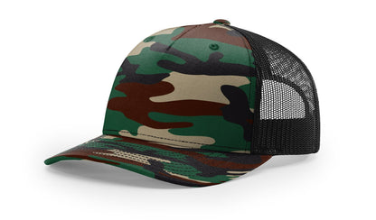 Richardson 112PFP Printed Five Panel Trucker Hat Camo Hat