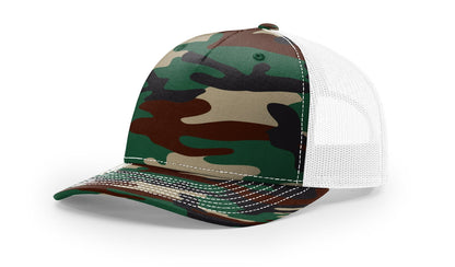 Richardson 112PFP Printed Five Panel Trucker Hat Camo Hat