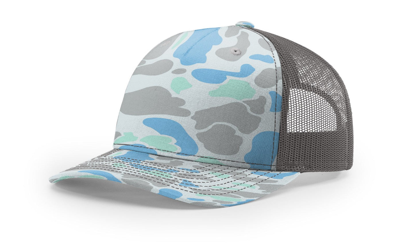 Richardson 112PFP Printed Five Panel Trucker Hat Camo Hat