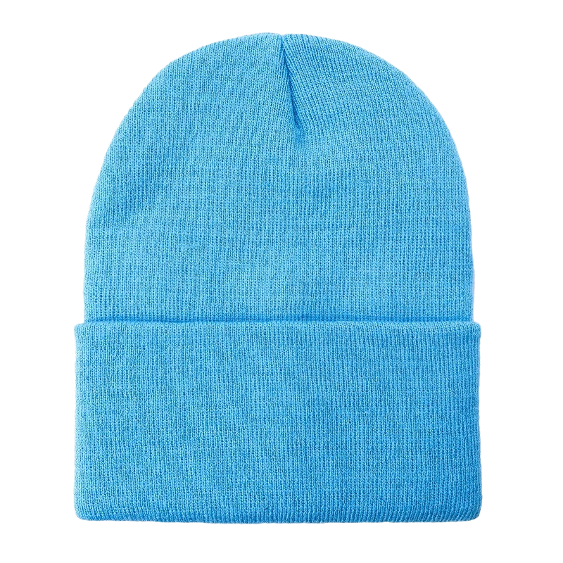 Unbranded Long Knit Beanie, Blank Knit Cap